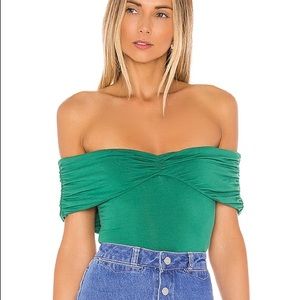 NWOT green lovers + friends bodysuit